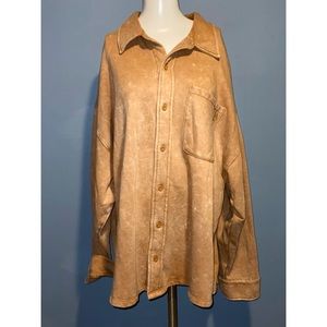 Brown Button Sweater